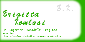 brigitta komlosi business card